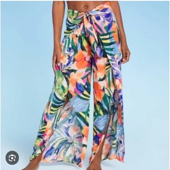 Kona sol tie front cover up swim pants small - Picture 7 of 7